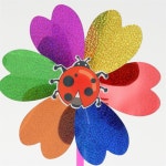 에스우디자인 반짝이 바람개비 10p세트 행사용 미니바람개비 꾸미기 : 에스우에브리팜