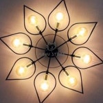 칠마누 직부등 17832-8 8등 블랙 거실조명등 천장조명 : 칠마누