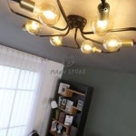 칠마누 직부등 17834-6 6등 블랙 안방조명 거실직부등 : 칠마누