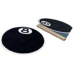 러그 당구공 에잇볼 8볼 인테리어 미드센추리풍 체커보드 블랙 당구카페트 러그 단모 원형 : 순1 직구