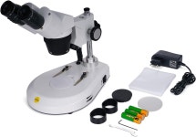 스위프트 S306S-20-2L 쌍안경 스테레오 현미경 20배 /40배 /80배... 장착 헤드 와이드 필드 10배 /20배 접안 렌즈 상하 LED 조명 : SHOP 데이원