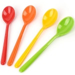 세트 스푼 흰색 수저 다용도 세련된 떠먹는 작은 디저트 티스푼 귀여운 소량 : 젤픽몰