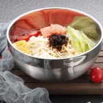 20cm 냉면 면기 개인 온더홈 있는 라면 스텐 세트 2개 한 국 고급스러운 : 원템스