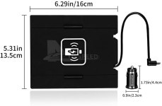 2022-2026 혼다 시빅 무선 충전기 액세서리용 15W Qi 충전소 패드 : SHOP 데이원