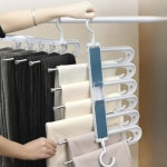 바지걸이 옷걸이 키즈 수납 스테인리스 논슬립 다용도 접이식 세탁소 방지 보관 : 수지나인