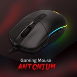 레드라곤 M719 안토늄 RGB 게이밍 마우스 8개의 프로그래머블 버튼과 백라이트 모드가 있는 10 000 DPI 광 유선 게이머 소프트웨어는 DIY... 