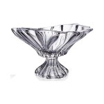 8730015 뷔페 데코 보울 홈파티 플레이트 장식용 크리스탈 과일 그릇 플랜티카가 스템 12인치 투명 우아한 중앙 조각 버드에 : 사구코퍼레이션