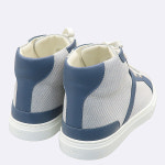 (미사용) Hermes(에르메스) H221191Z H1365 그레이&블루 컬러 패브릭 DAYDREAM 하이탑 턴락 스니커즈 - 36½ 사이즈 : 스미스마켓