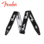 Fender 펜더 스트랩 Weighless Running Logo Strap (Black and White) (099-0642-074) : 프리버드 부산점
