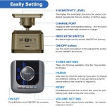 Chtoocy 태양광 진입로 경보기는 1/2마일 장거리 외부 3가지 야외용 감도 및 내후성 /실내 부동산 경보기 충전식 배터리 확장형 모션... 