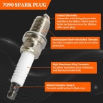 2000-2008 UF247 점화 코일 팩 및 7090 플러그 장착 도요타 MR2 스파이더 00-05 코롤라 00-08 매트릭스 03-08 셀리카 쉐보레 프리즘 00... 