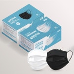 미라클하우스 숨편한하루 덴탈마스크 화이트/블랙 50매입 성인용 717448 : 미라클House