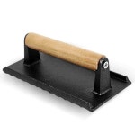 무쇠 그릴프레스 고기 돼지껍데기 누름판 스테이크 누르개 : nurk