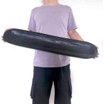 8714697 홈파티 뷔페 데코 보울 플레이트 나무 반죽 그릇 장식 ， 러스틱 빵 긴 트레이 테이블 중앙 장식용 손 조각 홈 30  6 2 인치 블랙... 