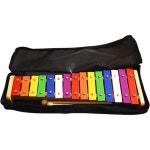 일반 실로폰 글로켄스필 15음 매력적인 학습 도구 음악 악기 음악 교육과 나무 비터를 사용한 부드러운 교육 : 붕붕18