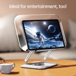 독서대 책거치대 신제품도 회전이 가능한 비소피스 데스크탑 ° 회전식 투명 아크릴 패널 및 페이지 클립 북 홀더 : 모아보라