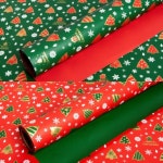 뉴 크리스마스 트리종이롤포장지 10M 비닐 증착 선물 파티생각 산타 루돌프 : 주야상사