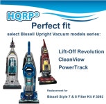비셀 리프트 오프 레볼루션 펫 3760 37602 37603 37604 37605 3760H 3750 4220 6595 6850 6860과 호환되는 HQRP 2팩 필터 세트... 
