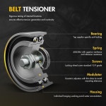 타이밍 벨트 키트(타이밍 포함) 개스킷 텐셔너 베어링 포함 OCPTY 호환 혼다 오디세이 08 09 10호 /04 05 06 10 11 12 14 15호 파일럿용... 