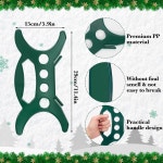 YUNVI 10개 다용도 조명 보관 홀더 크리스마스 라이트 랩 정리함 트리 라이트용 홀리데이 릴 익스텐션 코드 와이어 호스 6 : 뮤티드원