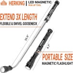 남성용 3개의 LED 조명이 있는 마그네틱 픽업 도구 손전등-남성용 발렌타인 데이 선물 아빠 남편 남자친구 모든 것을 가진 남성을... 