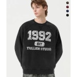 트릴리온 trillion 1992 피그먼트 그래픽 오버핏 맨투맨4color : 인천-유통