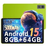 휴대용 경량 태블릿PC 태블릿 8.68인치 2025 안드로이드 15 8GB64GB 1TB 확장 가능 와이드바인 L1 호환 쿼드코어 5000mAh 배터리 탑재... 
