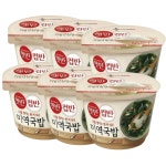 CJ 햇반 컵반 미역국밥, 167g, 6개 : 한마음1004