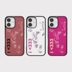 아이 러브x3 케이스 글라스범퍼 iPhone 17 : 226스튜디오