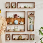 ELEL 오동나무 찻잔장9종세트 전통원목장 : 으리으리스토어