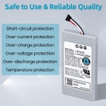 소니 PSP GO PSP-N1000용 OSTENT 3.7V 930mAh 충전식 배터리 팩 교체품 /N1001 /N1002 /N1003 /N1004 : 메가-픽