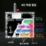 관찰 개미사육장 아크릴 키우기 교구 키트 소원템 투명 화이트성곽 개미없음 : 제노비아 STORE