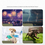 의류 스트립 방지 불안 반사 천둥 공포 풀오버 반려동물용품 슈트 야간 : 오-클릭