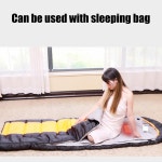 캠핑용 신니케시 수면 패드 온열 가방 USB 담요 라이너 홈 오피스 자동차 캠핑 낚시용 Navy Blue : BY STORE