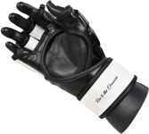 머니파이트 크라운 MMA 남녀 격투기 펀칭백 장갑 UFC 그래플링 파이팅 & 킥복싱 프리커브 하프 핑거 복싱 스파링 Small Gold : 에어바이A