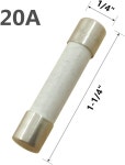 YOLISTIC(4팩) 전자레인지 도어 스위치 및 20암페어 250V 퓨즈 슬로우 블로우 시간 지연 세라믹 6x30mm 호환 범용 마이크로파 교체... 