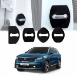 도어 문 스트라이커 카바 카본 덮개 블랙 쏘렌토 MQ4 : 예마니