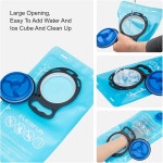 하이킹 백팩용 에버펀 하이드레이션 블래더 2L/3L 물 저장소 탈착식 호스 및 고유량 인체공학적 바이트 밸브가 있는 누수 방지 자전거 타기... 