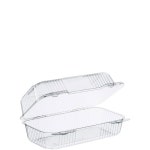 다트 PET35UT1 9 인 메드 X 오브롱 컨테이너, (250 PET 9.0 5.4 힌지 인치 클리어 케이스) : Prime haous