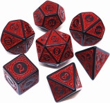 DND 주사위 세트 D20 D12 D10 % D8 D6 D4가 포함된 6팩 7 다이 다면체 D&D 던전 앤 드래곤 롤플레잉 게임 RPG MTG 5 Pack Double-colors... 