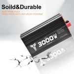 가정용 RV 트럭용 오프그리드 태양광 인버터용 테브롤 3000W 인버터 12V DC-110V AC 컨버터 내장 5V /2.1A USB 하드와이어 포트 리모컨... 