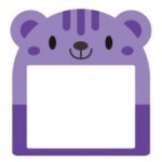 10개입 네임텍 유치원준비물 다용도명찰 멀티네임텍 다람쥐다용도명찰 보라 학교준비물어린이집준비물 : 서치플레이스