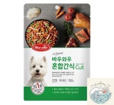 밀짚모자상단 바우와우 혼합 CUT 150g 저염분 전연령 강아지간식 혼합간식 : 밀짚모자 상단