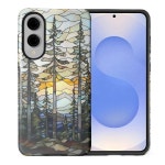 (DS-PKA0) 갤럭시 S25 엣지용 플리브로 케이스, 긁힘 방지 전신 커버 충격 슬림 디자인 PC 하드 쉘 및 실리콘 내부 범퍼 - 마운틴 선셋 : 글로직