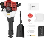 52CC 휴대용 트렌처 굴착기 2행정 구동 나무 가솔린 정원 삽 툴 키트 포함 농장 잔디 심기 삽용 6500RPM : 잇다잇템
