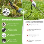 10Pcs 분무기 씰 링 키트 - NBR 고무 O-링 및 개스킷 교체 대부분의 1갤런(3L) 1.3갤런(5L) 2갤런(8L) 정원 가압 핸드 내구성 펌프 black -1... 