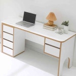 뚜기쩡이 G5619 1600책상+4단서랍 풀세트(우형) 예쁜책상 스터디데스크 : 뚜기쩡이