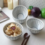 이현 로터스 우동기 4P 우동용기 일본식기 국수그릇 : 이현잡화점