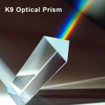 물리 교육용 정삼각형 크리스탈 프리즘 세트 - 1인치 2인치 4인치 유리 레인보우 메이커 및 사진 굴절된 빛 스펙트럼용 라이트 광학 삼각형... 