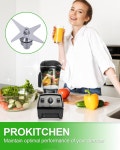 프로키친 블레이드 교체 부품 vitamix 7500 750 5300 780 E320 블렌더 64온스 로우 프로파일 105733 어셈블리 전용 컨테이너 피처 컵... 